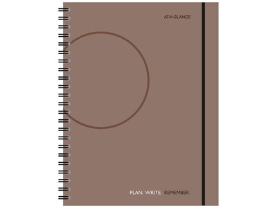 AT-A-GLANCE Plan. Write. Remember. 8.38 x 11 Daily Planner, Gray (80620430)