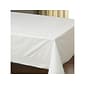 Hoffmaster 108"W Solid Tablecovers, White, 25/Carton (210130)