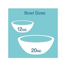 Dart Concorde Foam Bowls, 12 oz., White, 1000/Carton (12BWWCR)