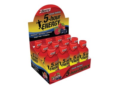 5-Hour Energy Berry s Drink, 1.93 fl. oz., 12/Box (LVS500181)