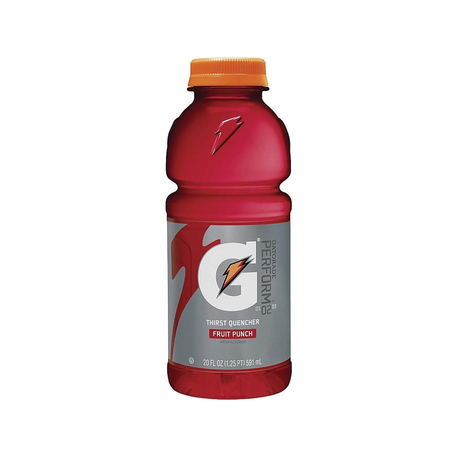 Gatorade Thirst Quencher Fruit Punch Liquid Sports Drink, 20 Fl. oz., 24/Carton (32866)