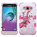 Insten Tuff Spring Flowers Hard Hybrid Silicone Case For Samsung Galaxy Amp Prime / J3 (2016) - Pink/White