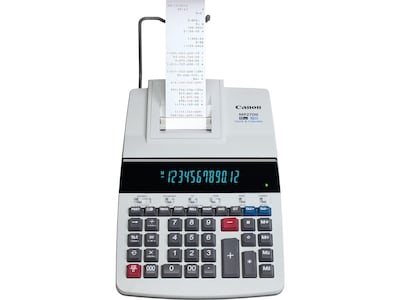 Canon MP27DII 8707B001AA 12-Digit Desktop Printing Calculator, Gray