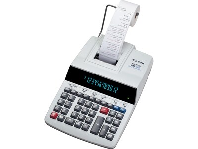 Canon MP27DII 8707B001AA 12-Digit Desktop Printing Calculator, Gray