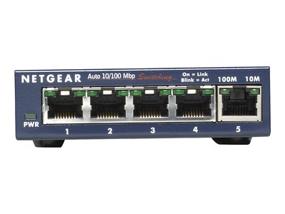 NETGEAR 5-Port Fast Ethernet Unmanaged Switch, Desktop (FS105NA)