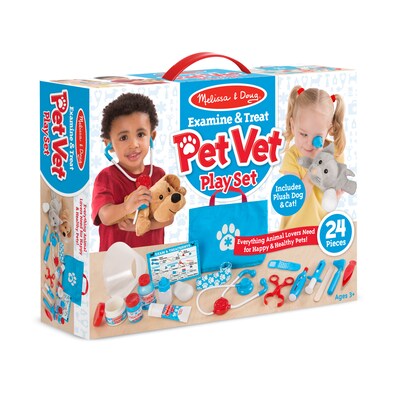 Melissa & Doug Examine & Treat Pet Vet Play Set, 6/Pack (8520-BULK)