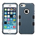 Insten Tuff Hard Hybrid Silicone Cover Case For Apple iPhone SE 5S 5 - Dark Blue/Black