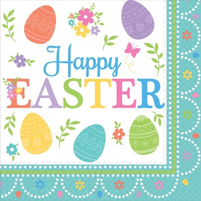 Amscan Lovely Easter Lunch Napkin, Pack of 5 (511591)