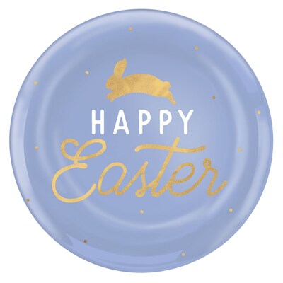 Amscan Happy Easter 10.5 in. Coupe Plates, Pack of 10 (430829)