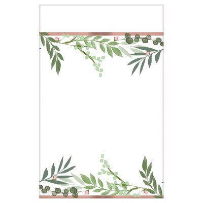 Amscan Love and Leaves Bridal Shower Paper Table Cover, Pack of 3 (572143)