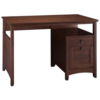 Bush Furniture Buena Vista One Computer Desk with Drawers, Madison Cherry (MY13823-03)