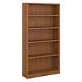 Bush Furniture Universal 5 Shelf Bookcase, Royal Oak (WL12446-03)