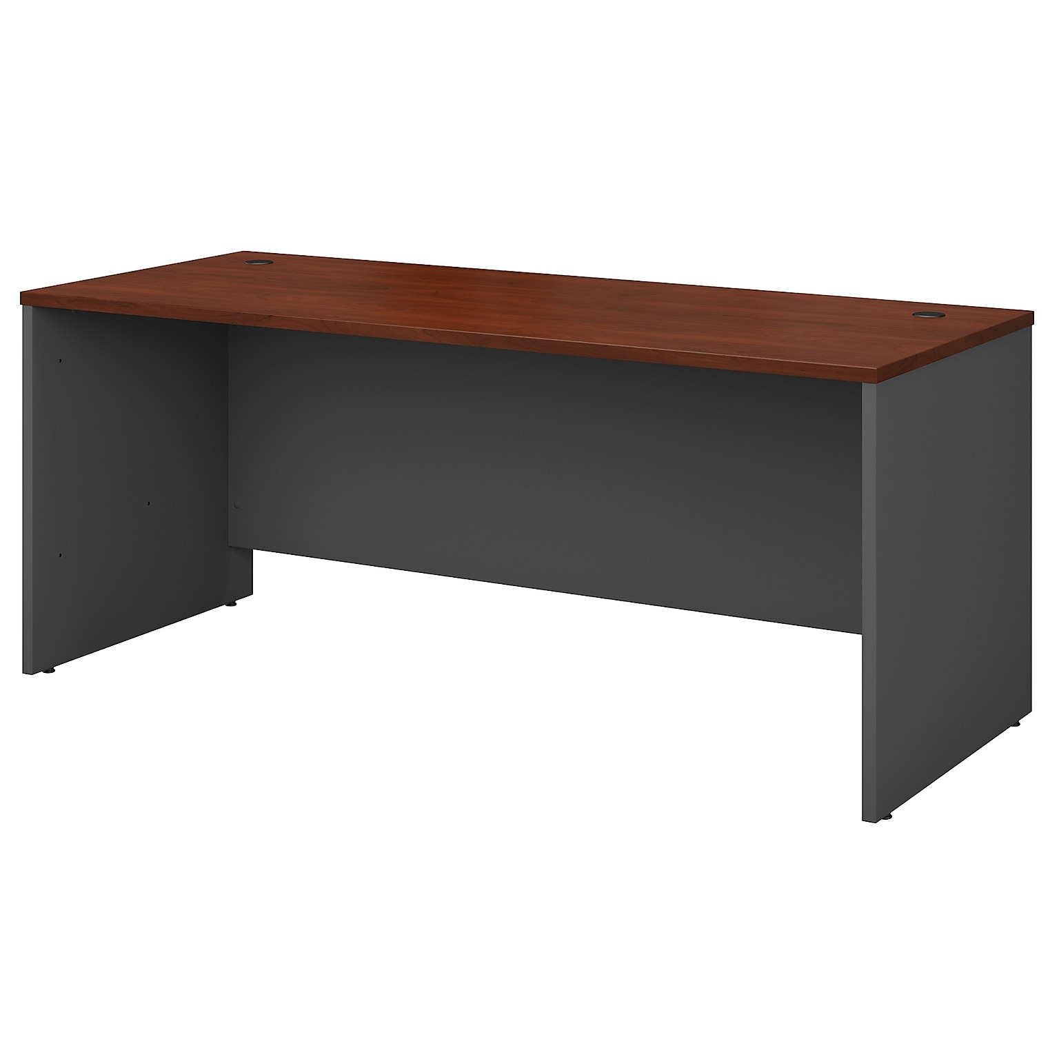 Bush Business Furniture Westfield 72W Office Desk, Hansen Cherry/Graphite Gray (WC24436)