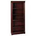 Bush Furniture Birmingham 5 Shelf Bookcase, Harvest Cherry (WL26665-03)