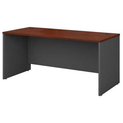 Bush Business Furniture Westfield 66W x 30D Office Desk, Hansen Cherry/Graphite Gray (WC24442A)