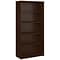 Bush Business Furniture Westfield 72.8 5-Shelf Bookcase with Adjustable Shelves, Mocha Cherry Lamin
