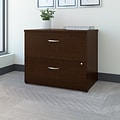 Bush Business Furniture Westfield 36W 2 Drawer Lateral File Cabinet, Mocha Cherry (WC12954C)