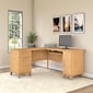 Bush Furniture Somerset 60"W x 60"D L-Shaped Desk, Maple Cross (WC81430K)