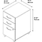 Bush Business Furniture Westfield 3-Drawer Mobile Vertical File Cabinet, Letter/Legal Size, Lockable, Mocha Cherry (WC12953)