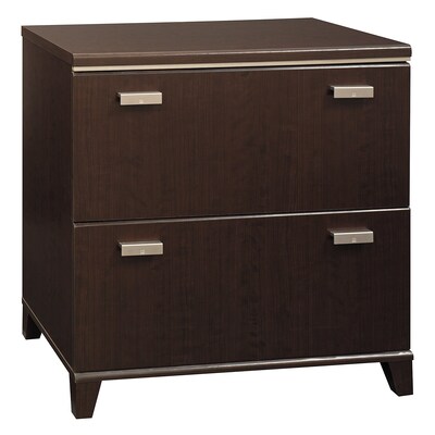 Bush Furniture Tuxedo Lateral File Cabinet, Mocha Cherry (WC21854)