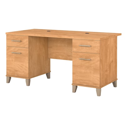 Bush Furniture Somerset 60"W Desk, Maple Cross (WC81428)