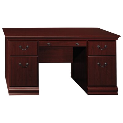 Bush Furniture Birmingham 60W, Laminate, Executive Desk, Harvest Cherry (EX26628-03K)