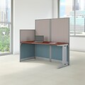 Bush Business Furniture Office in an Hour 65W x 33D Cubicle Workstation, Hansen Cherry (WC36492-03K)