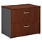 Bush Business Furniture Westfield, 2 Drawer, Lateral File Cabinet, Legal, Hansen Cherry/Graphite Gra