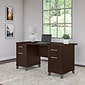 Bush Furniture Somerset 60"W Office Desk, Mocha Cherry (WC81828K)
