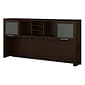 Bush Furniture Somerset 71"W Desktop Hutch, Mocha Cherry (WC81811)