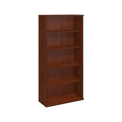 Bush Business Furniture Series C 36W 5 Shelf Bookcase, Hansen Cherry (XXXWC24414)