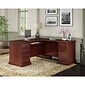 kathy ireland® Home by Bush Furniture Bennington L Shaped Desk, Harvest Cherry (WC65570-03K)