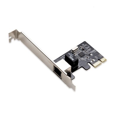 IOCrest PCIe x1 1-Port RJ45 1000-Base T Gigabit Ethernet Network Card Realtek Chipset
