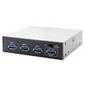 IOCrest USB 3.0 3.5 4-Port Hub Bay Work for 3.5 and 5.25 Bay