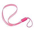 Insten Hot Pink TPU Rubber Hand Wrist Lanyard Strap (7.5 inch, Pack of 5)