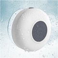 Insten White Bluetooth 3.0 Wireless Waterproof Speaker w/ Handsfree Call Mic for Shower Car iPhone Smartphone Tablet MP3