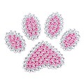 Insten Paw Pink Diamante Bling Crystal Decoration Sticker 4 x 3