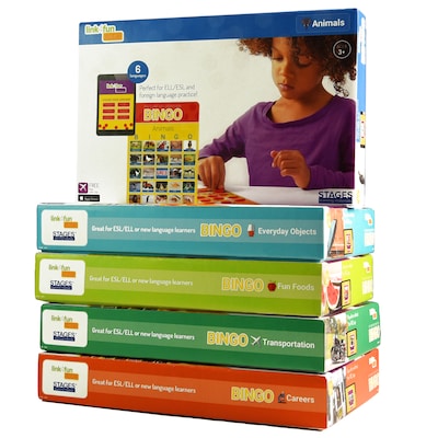 Stages Learning Materials Picture Recognition Bingo Games, Set of 5 (SLM997)