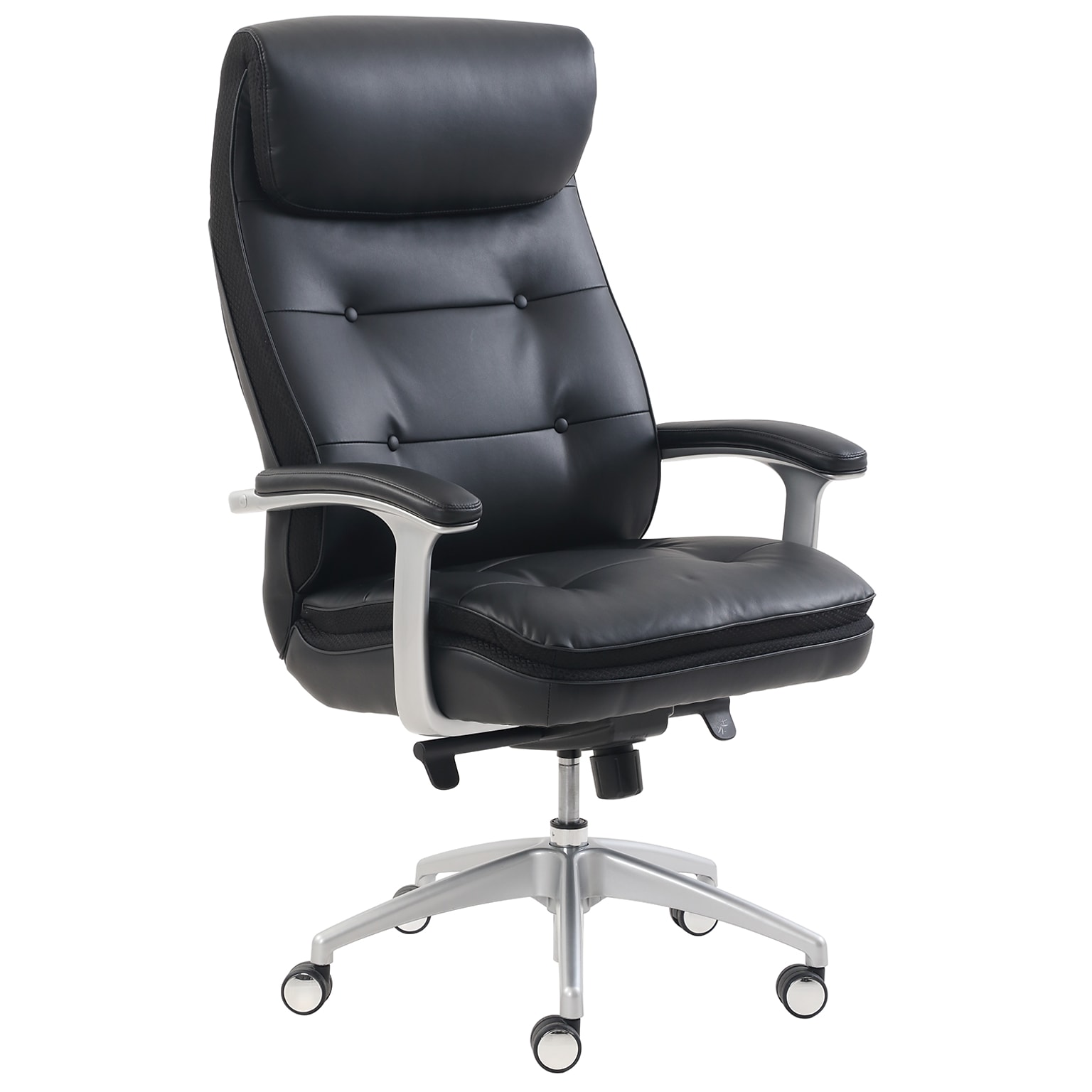 Beautyrest Royo Big & Tall Bonded Leather Executive Chair, Black (60003)