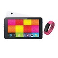 Supersonic® SC6207FIT 7 Tablet with Fitness Band, 512MB RAM, Android 4.4, Pink