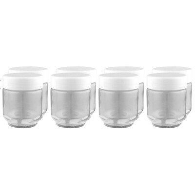 Euro Cuisine 6oz Glass Yogurt Jars Set of 8 (GY1920)