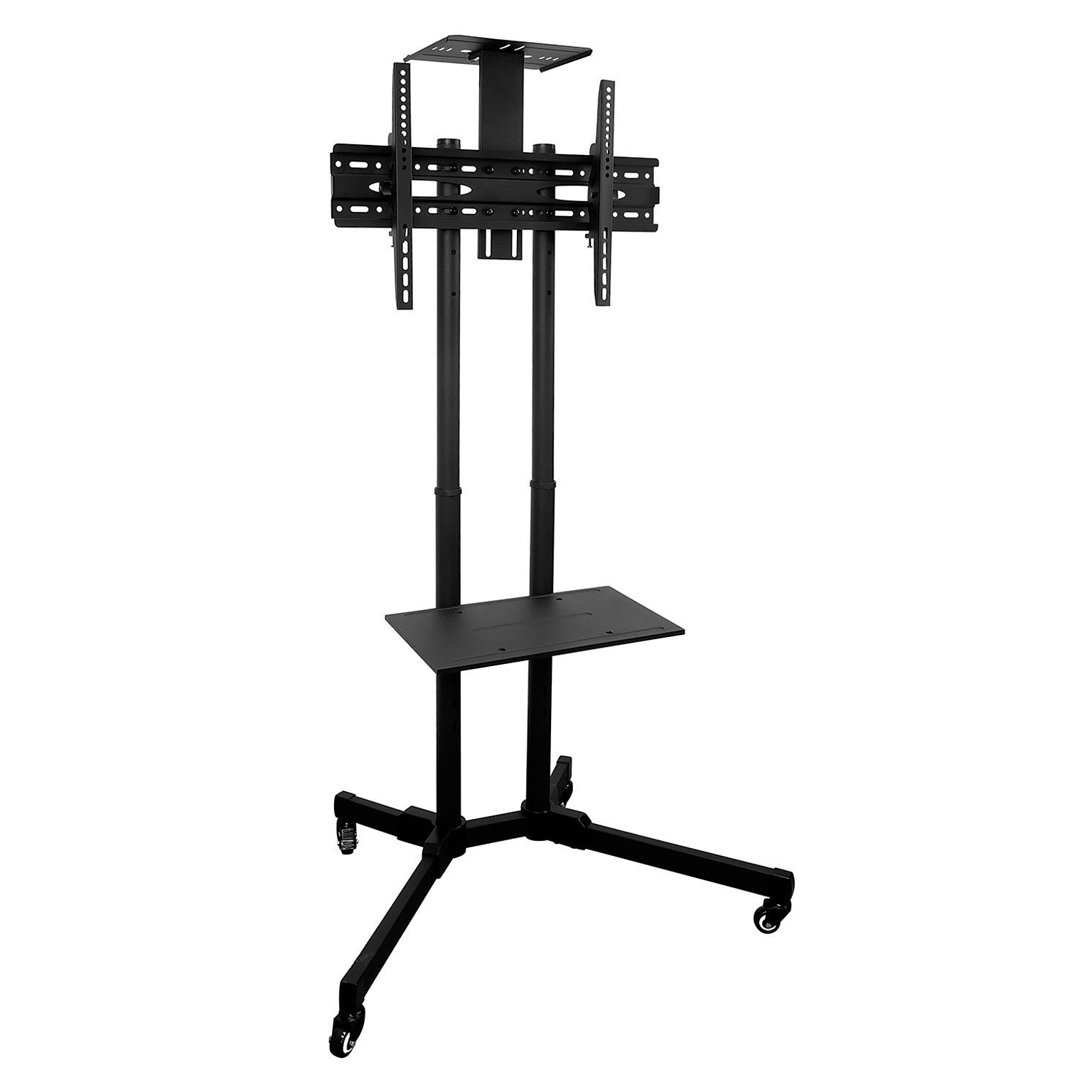 Mount-It! Steel Mobile TV Cart Stand, Black (MI-876)