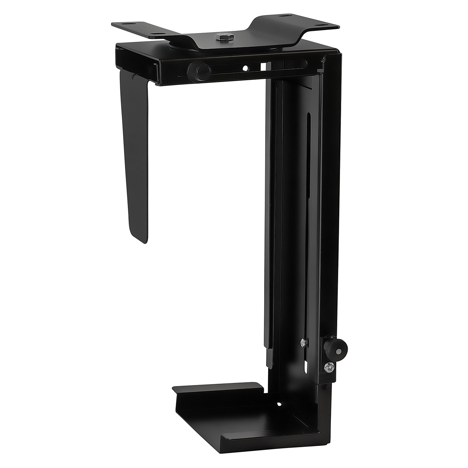 Mount-It! Aluminum CPU Under Desk Stand, Black (MI-7150)