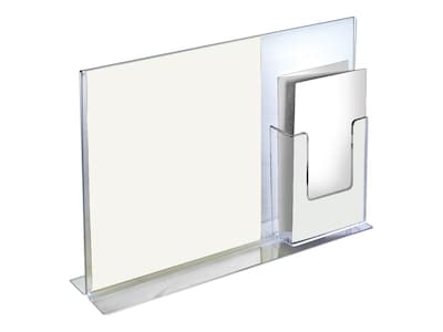 Azar Sign Holders, 8.5 x 11, Clear Acrylic, 2/Pack (252053)