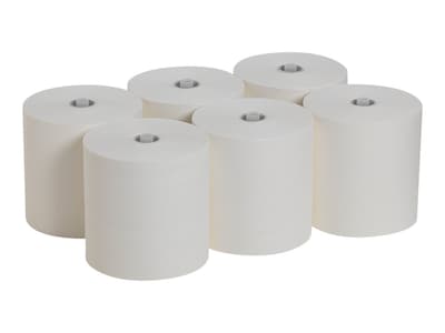 Pacific Blue Ultra Hardwound Paper Towels, 1-Ply, 6 Rolls/Carton (26490)