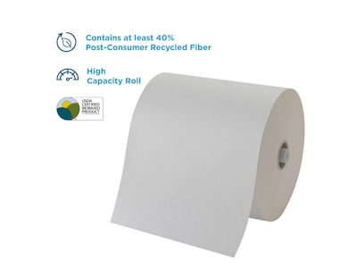 Pacific Blue Ultra Hardwound Paper Towels, 1-Ply, 6 Rolls/Carton (26490)