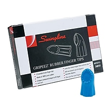 Swingline Gripeez Medium Finger Pad, Blue, Dozen (54019)