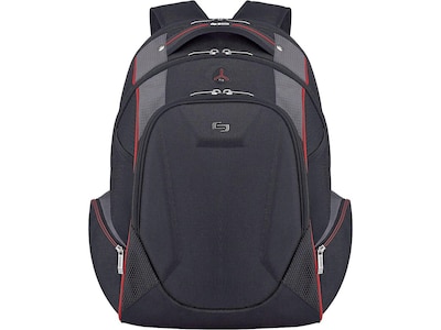 Solo New York Force Launch Backpack, Solid, Black/Red/Gray (ACV711-4)
