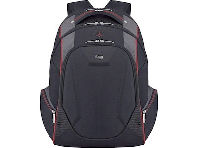 Solo New York Force Launch Backpack, Solid, Black/Red/Gray (ACV711-4)