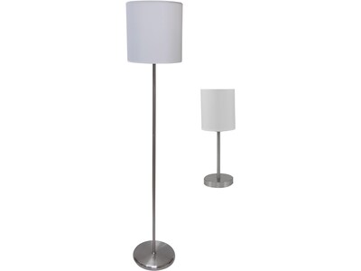 Ledu Slim Line Multiple Floor Lamp with Cylindrical/Tubular Shade, Pair (L9135)